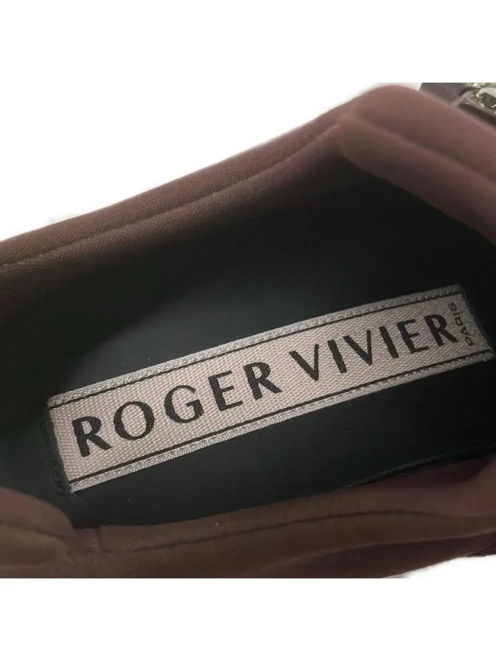 Roger Vivier Bordeaux Khaki Chemical #295533R57B